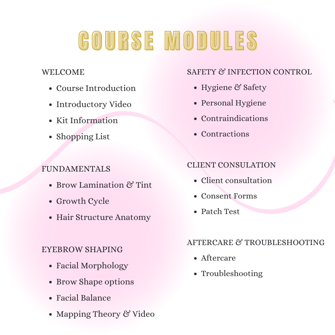 Brow Lamination & Tint Course